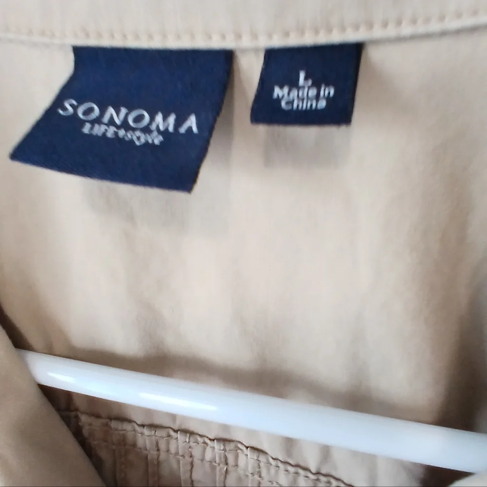 Sonoma Military Type Jacket Womens Large Lightweight - Picture 5 of 6